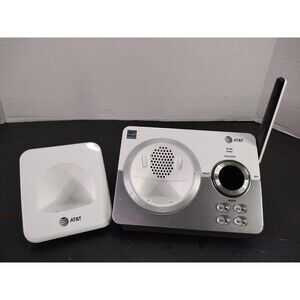 AT&T Answering System Machine for 2 Headsets White EL52219 NO AC Adapter Tested